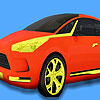 Red sharp car coloring