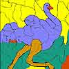 Running Ostrich coloring