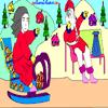 Santa And Angel Coloring