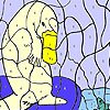 Sea bear and fish coloring