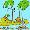Shepherd on the beach coloring