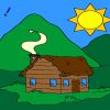 Small cottage coloring