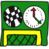 Soccer goal against time