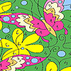 Spring butterflies coloring