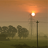 Sunrise Over Farm