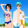 Sweet Couple In Beach