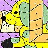 Sweety dog coloring