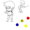 TAOFEWA - Chibi Manga Coloring - Kenneth & Skeleton