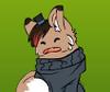 The manga dog dress-up