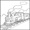 Train coloring Book