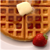 Waffle And strawberry Slider