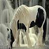 Waterfall and horse slide puzzle