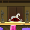 Wood horse room escape