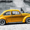 Yellow car jigsaw puzzle