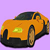 Yellow fabulous car coloring