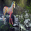 Zebra and alligator slide puzzle