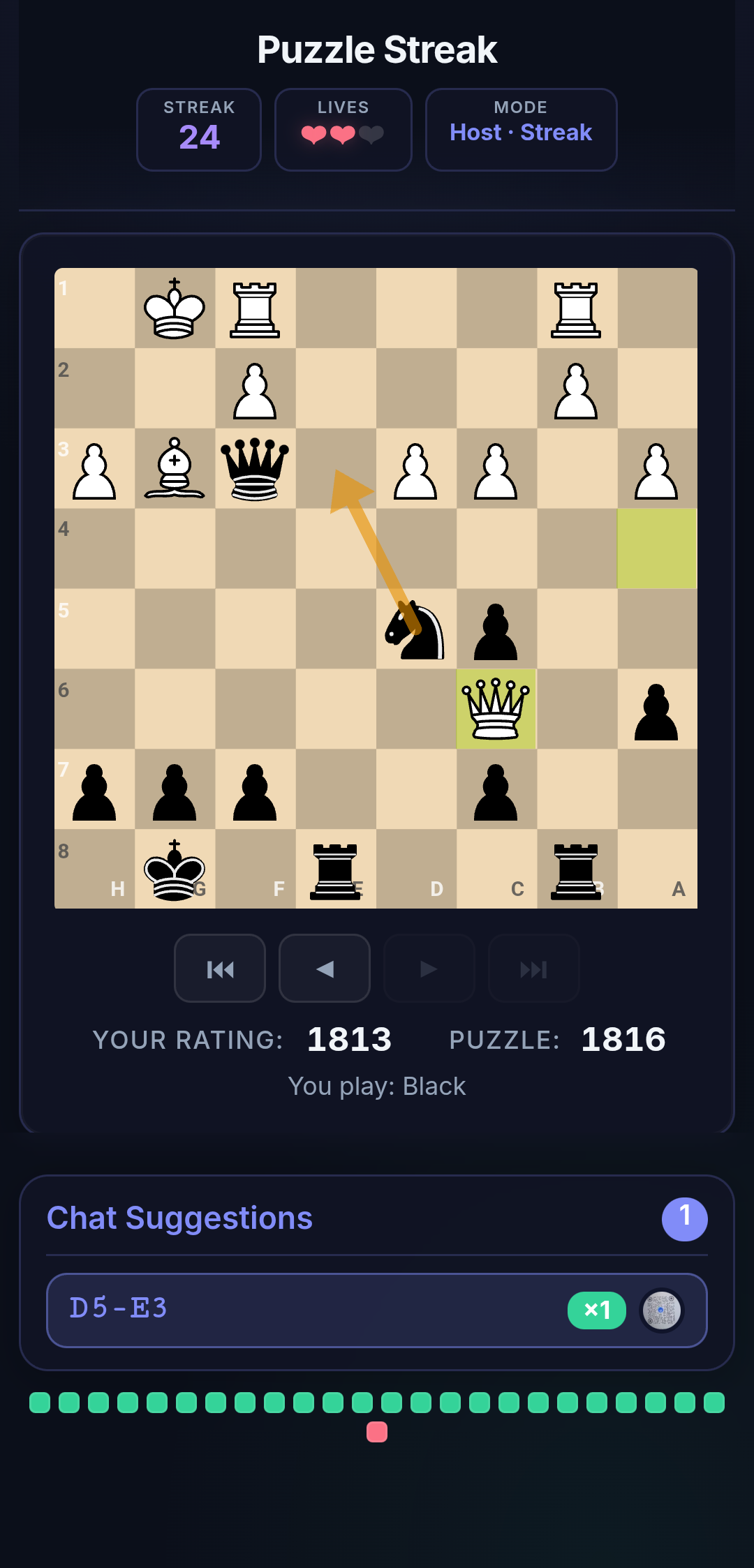 LiChess Puzzle Streak Screenshot 7 background