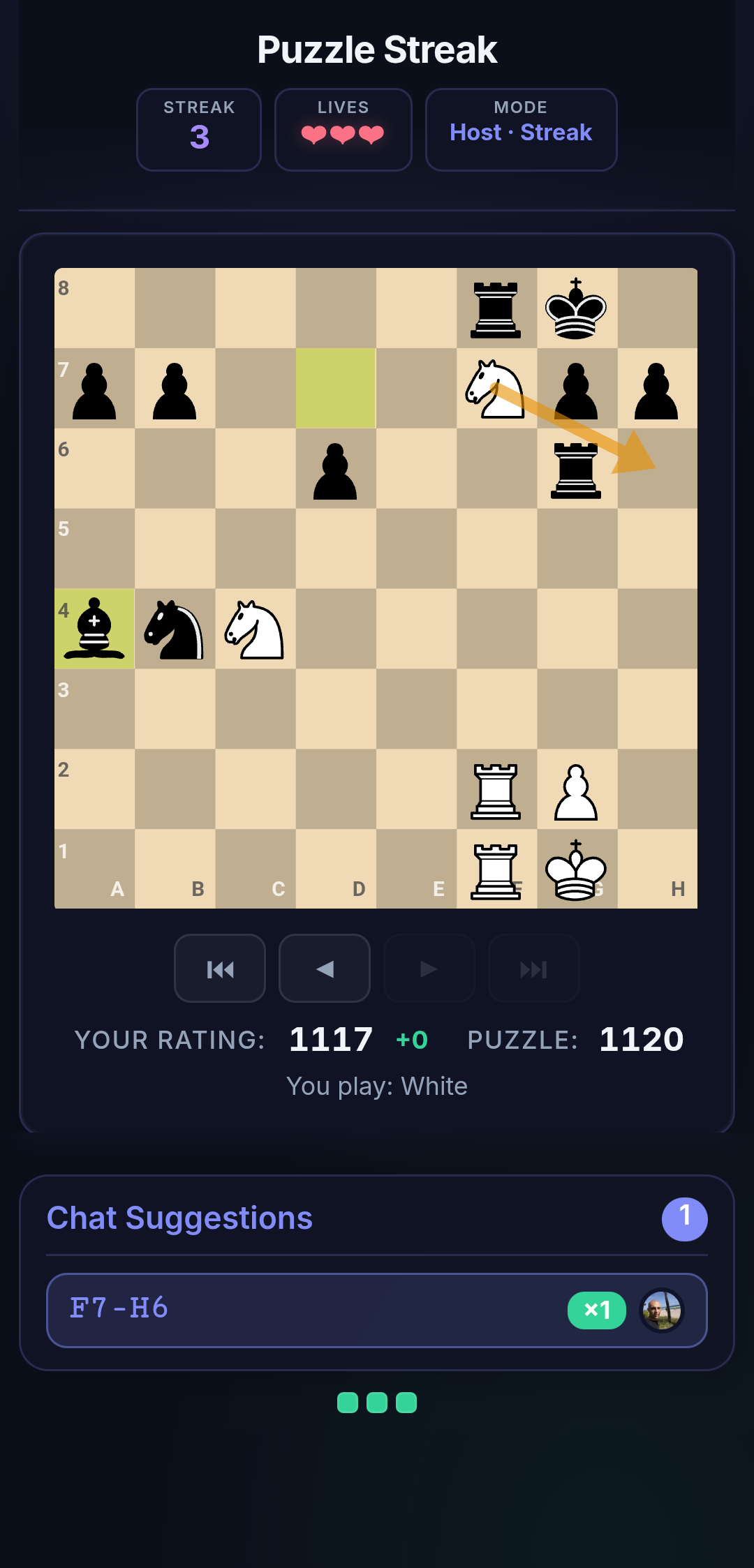 LiChess Puzzle Streak Screenshot 10 background