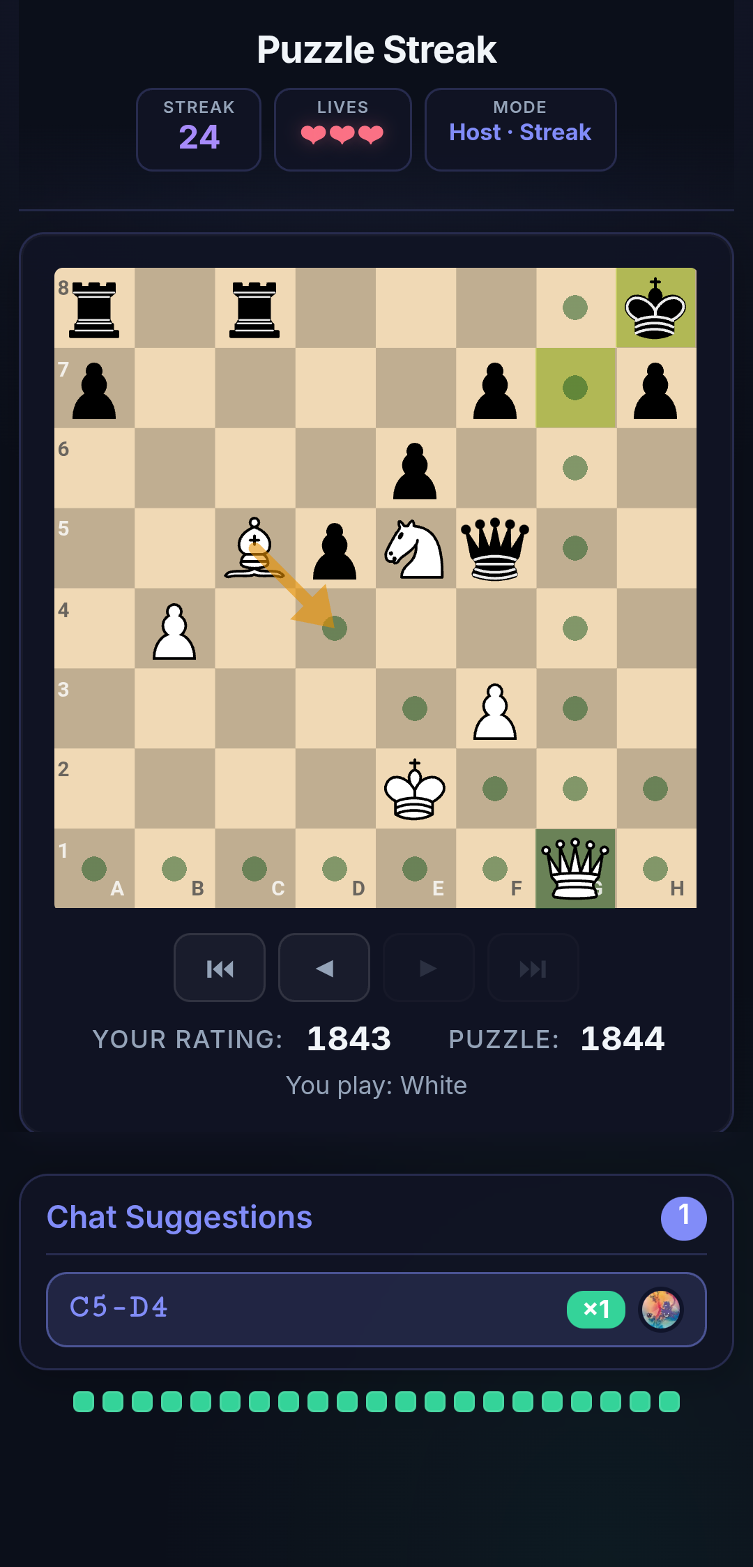 LiChess Puzzle Streak Screenshot 8 background