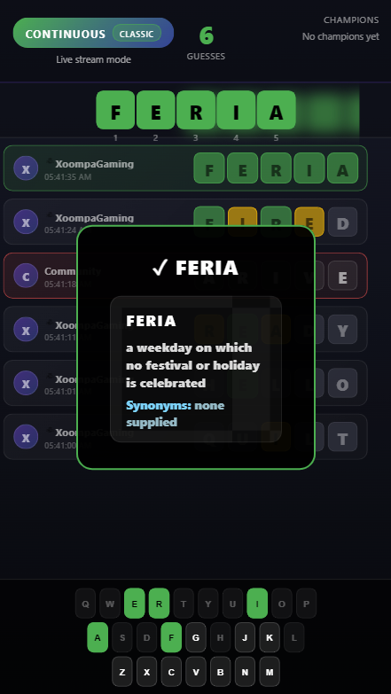 Wordle 2D Screenshot 4 background